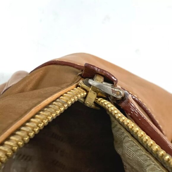 PRADA BR2524 triangle logo plate Venice Hand Bag Shoulder Bag - Picture 15 of 16